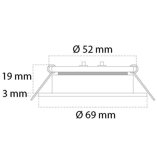 Casolux Maria LED indbygningsspot, lille