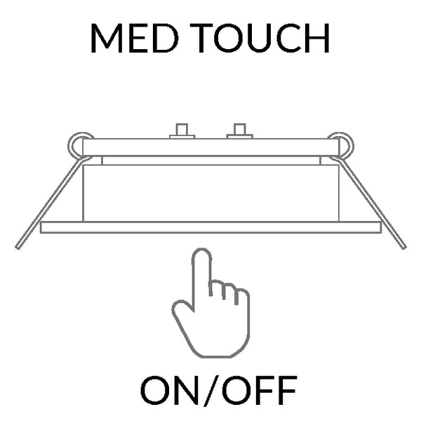 Casolux Maria LED indbygningsspot m/touch lille Rustfri