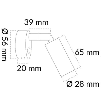 Casolux Martha Wall væglampe RF