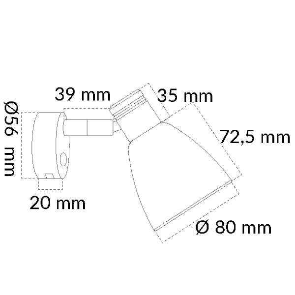 Casolux Martha Wall væglampe RF, børstet glas