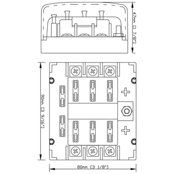 BEP ATC Sikringsholder til 6 sikringer, 12/24V