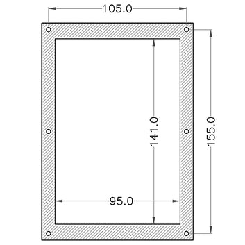 El-panel m/cigaretstik, batterimåler og 3 kontakter, 12V