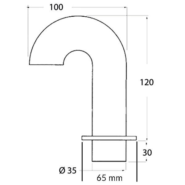 Svanehals RF, Ø35 mm