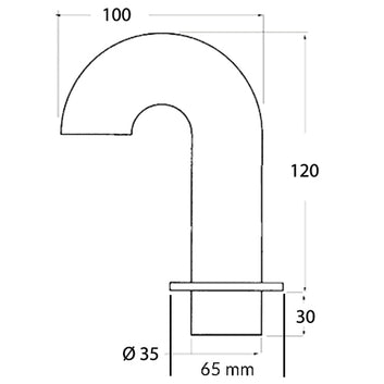 Svanehals RF, Ø35 mm