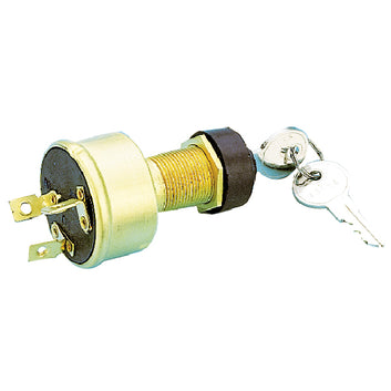 Tændingslås messing med 3 positioner