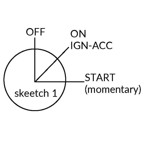 Tændingslås med 3 positioner