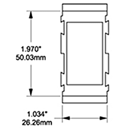 Blue Sea monteringspanel, center