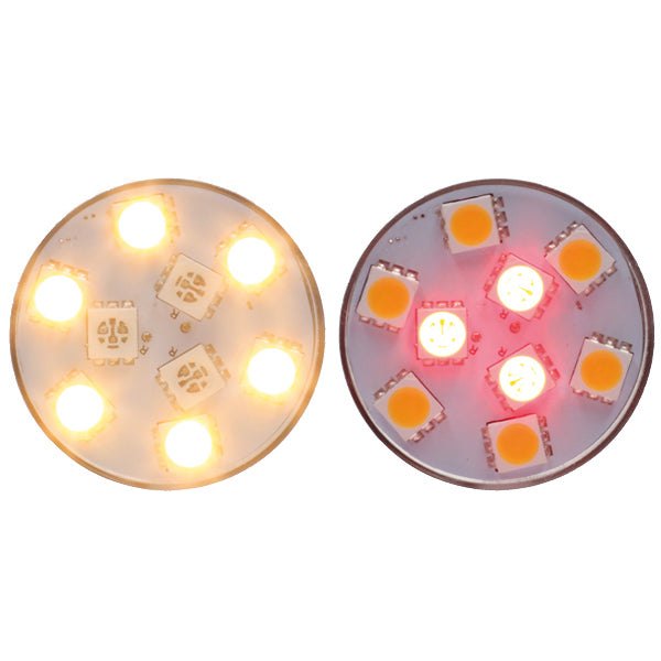 NauticLed Bajonet LED pære - Rød/hvid