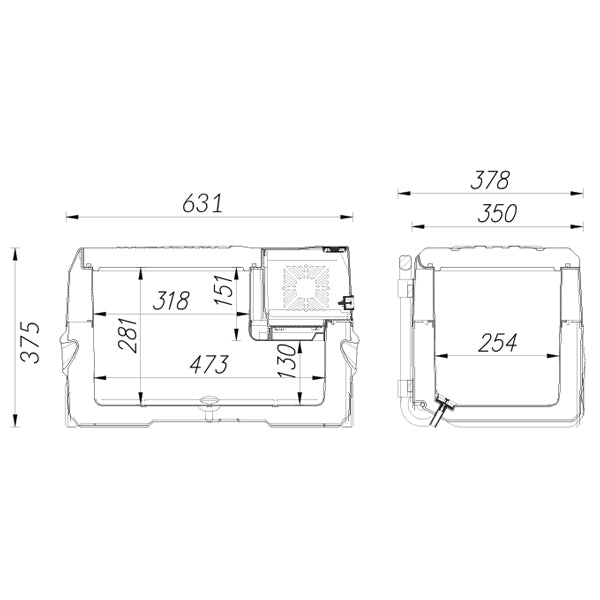 1852 køleboks med kompressor, 30L