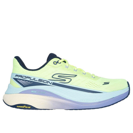 Skechers W Max Cushioning Propulsion Sneakers - Lemon/Navy
