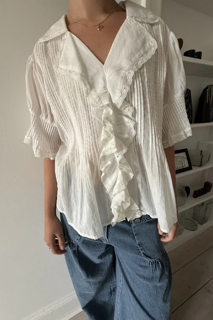 AJ117 Gail Bluse Chalk