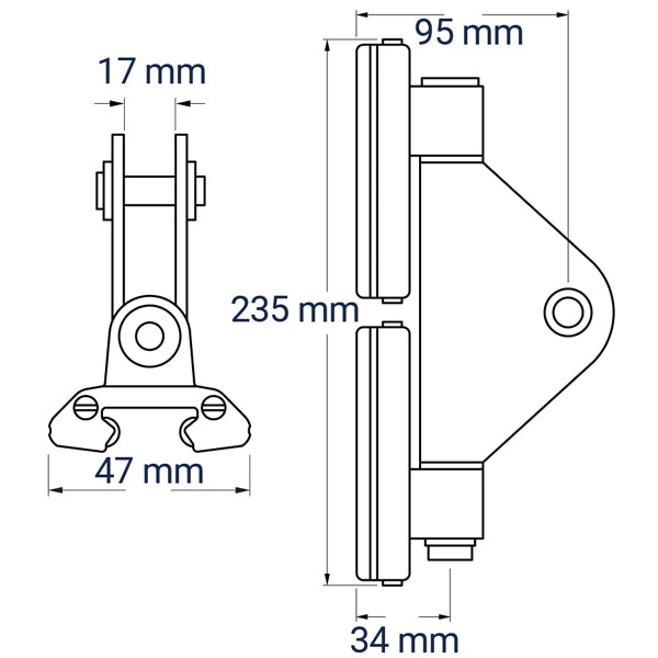 Ronstan Serie 22 topvogn