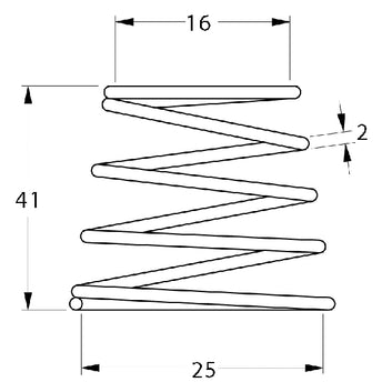 Ronstan RF konisk fjeder 2 stk
