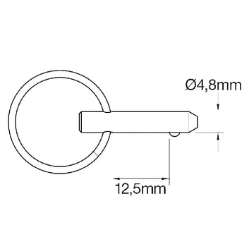 Ronstan Fast pin 4,8 x 12,5mm