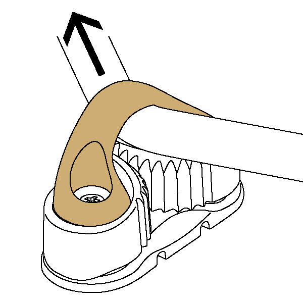 Ronstan Mellem bøjle, sort