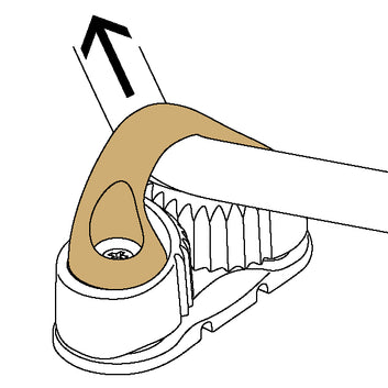 Ronstan Mellem bøjle, sort
