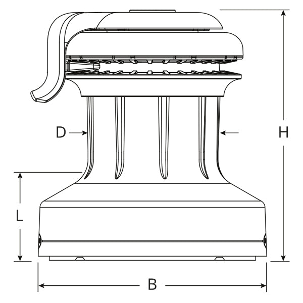 Ronstan Orbit spil 1-speed 20 ST