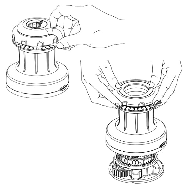 Ronstan Orbit spil 1-speed 20 ST