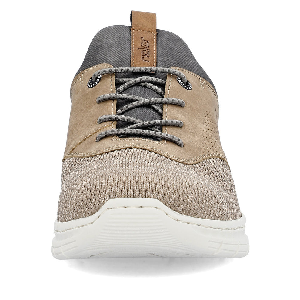 Rieker M Sko m Snøre Beige