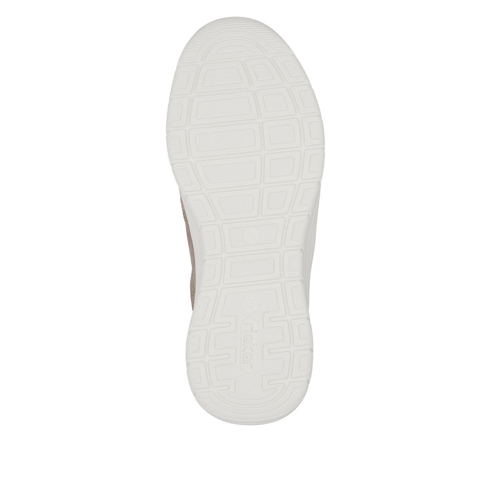 Rieker M Sko m Snøre Beige