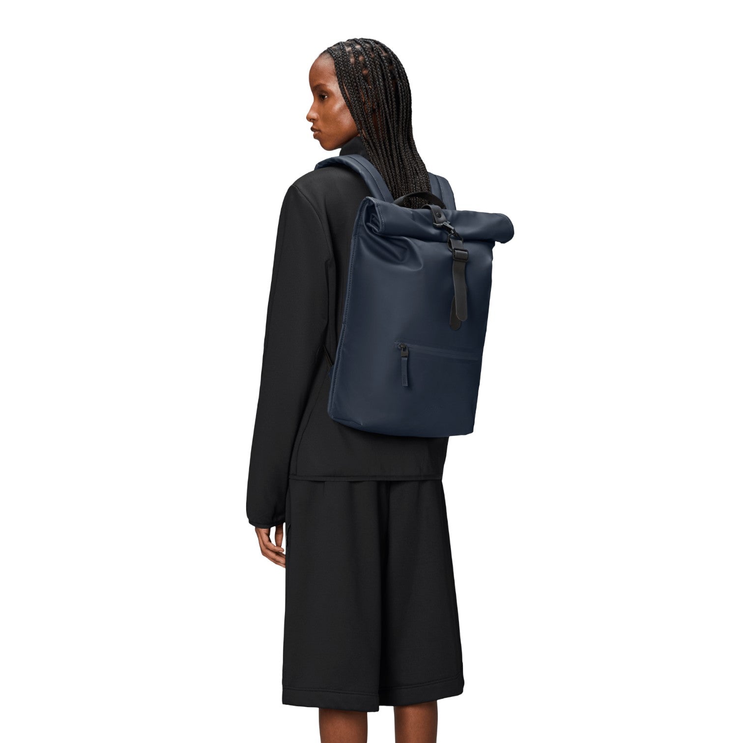 Rains Rolltop Rucksack W3 Navy
