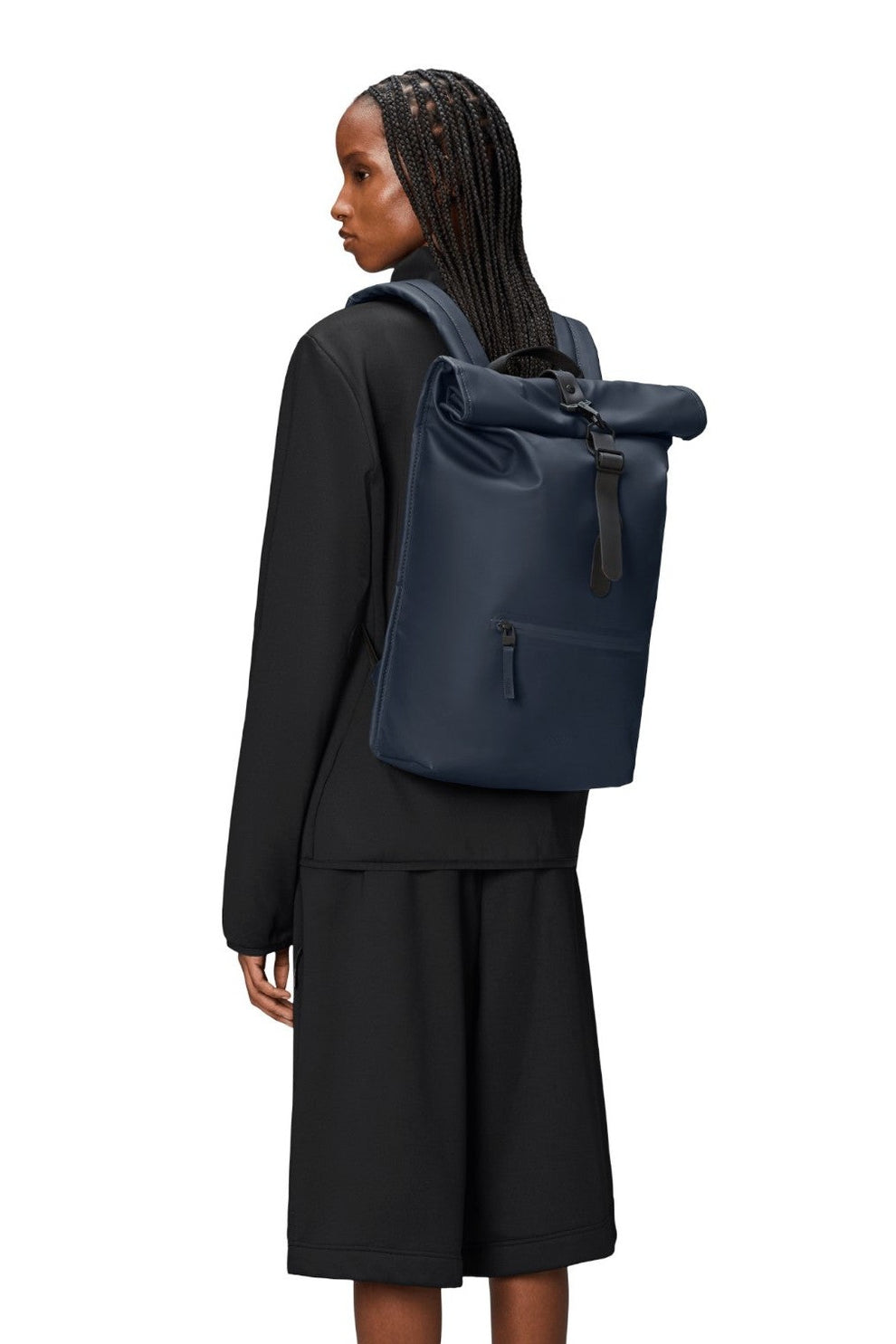 Rains Rolltop Rucksack W3 Navy