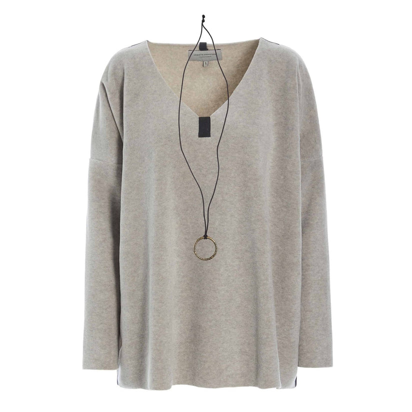 Henriette Steffensen W Sweater med V-hals