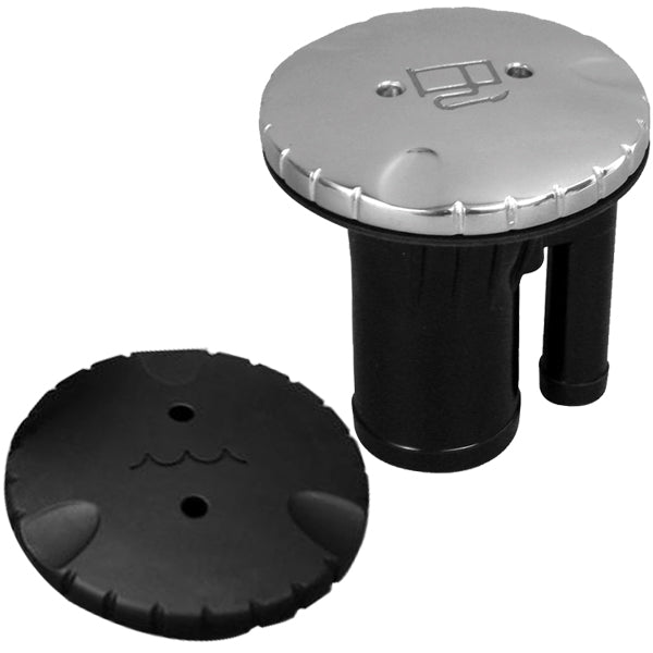 Attwood Dækspåfyldning fuel 38mm med udluftning sort plast