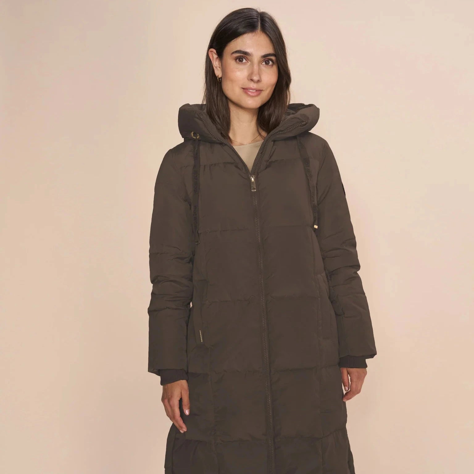 Mos Mosh W Nova Square Down Coat Slate Black