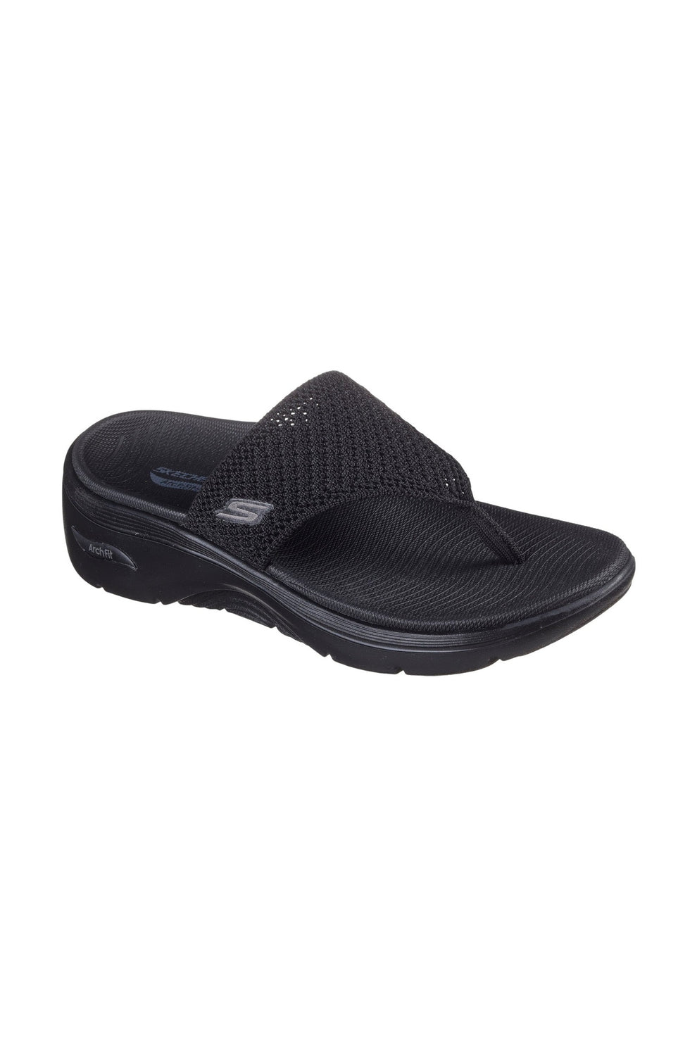Skechers W Go Walk Arch Fit 2.0 Sandal - - Shoes Black