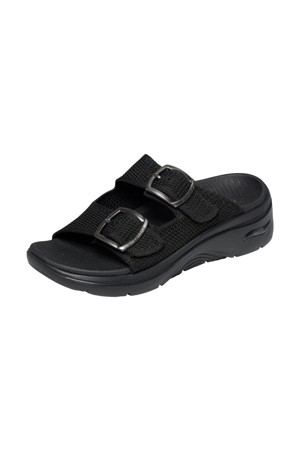Skechers W Go Walk Arch Fit 2.0 Sandal-C - Shoes Black