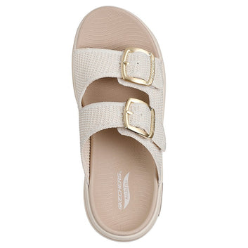 Skechers W Go Walk Arch Fit 2.0 Sandal - C - Natural
