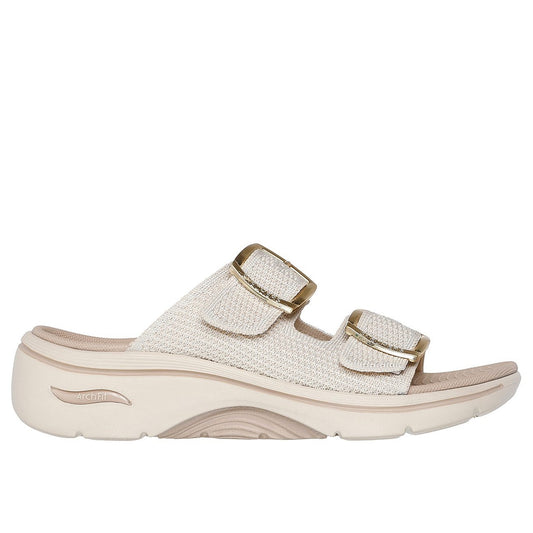 Skechers W Go Walk Arch Fit 2.0 Sandal - C - Natural