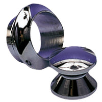 Stor tryklås med ring forkromet messing til dør