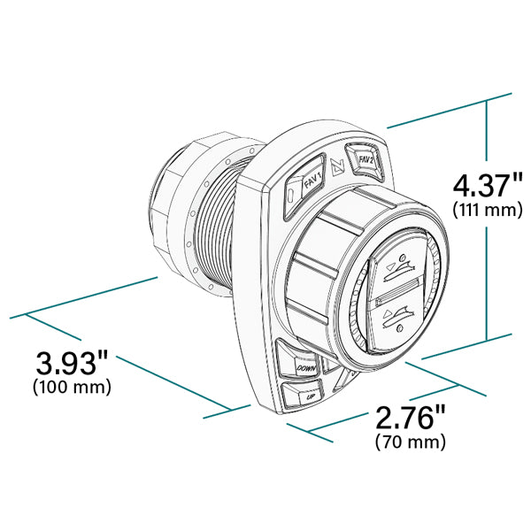 Lenco Pro Control Assist Flybridge betjeningspane m/kabler