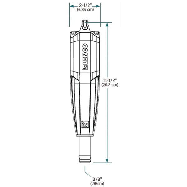 Lenco 11,5" Pro Control aktuator