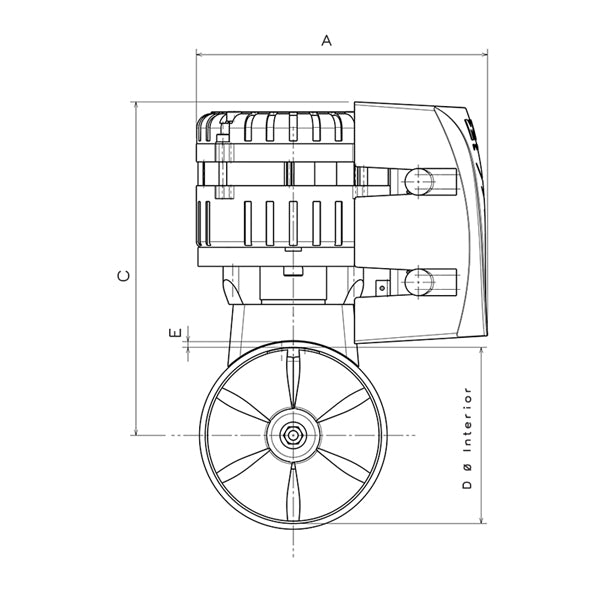 Max Power Bovpropel Eco 130 Duo, 48V