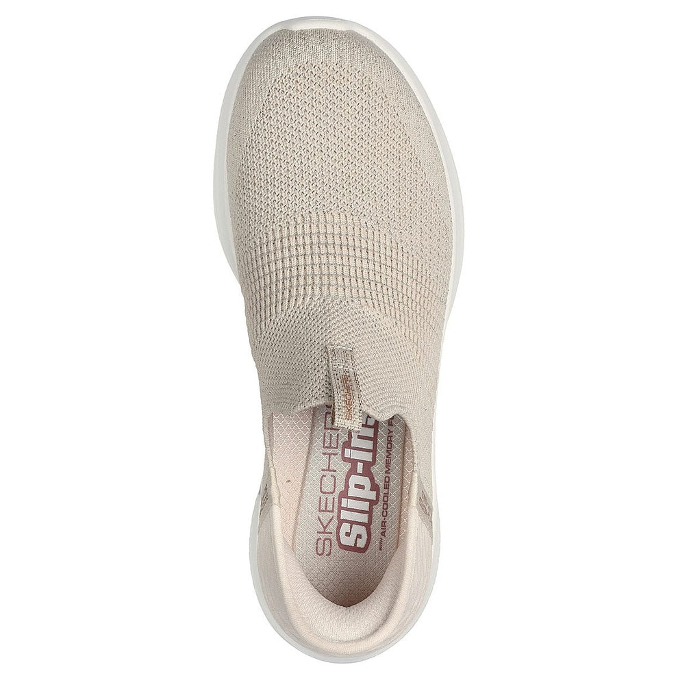 Skechers W Ultra Flex 3.0 Sneakers - Glitter Me - Naturalural/Gold
