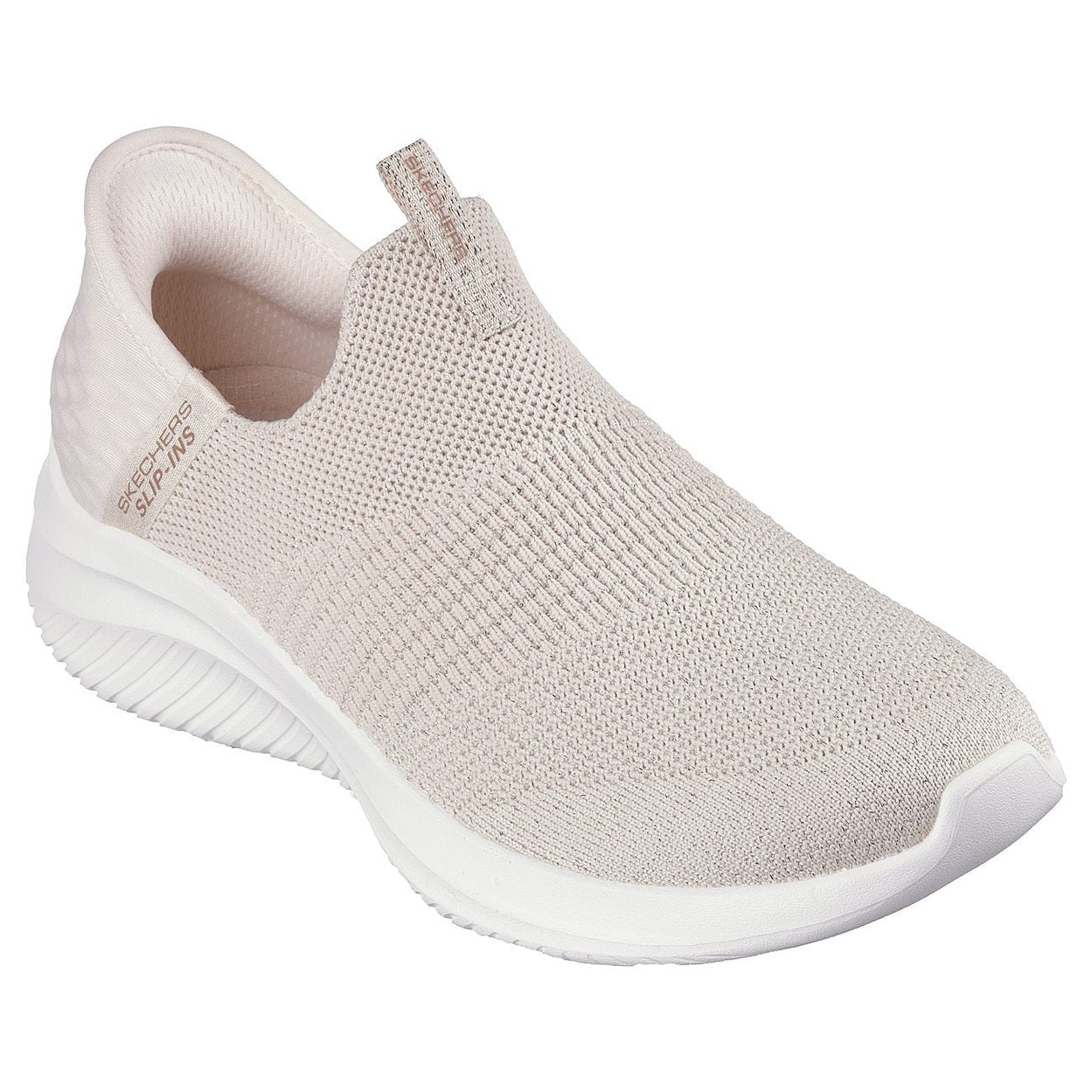 Skechers W Ultra Flex 3.0 Sneakers - Glitter Me - Naturalural/Gold