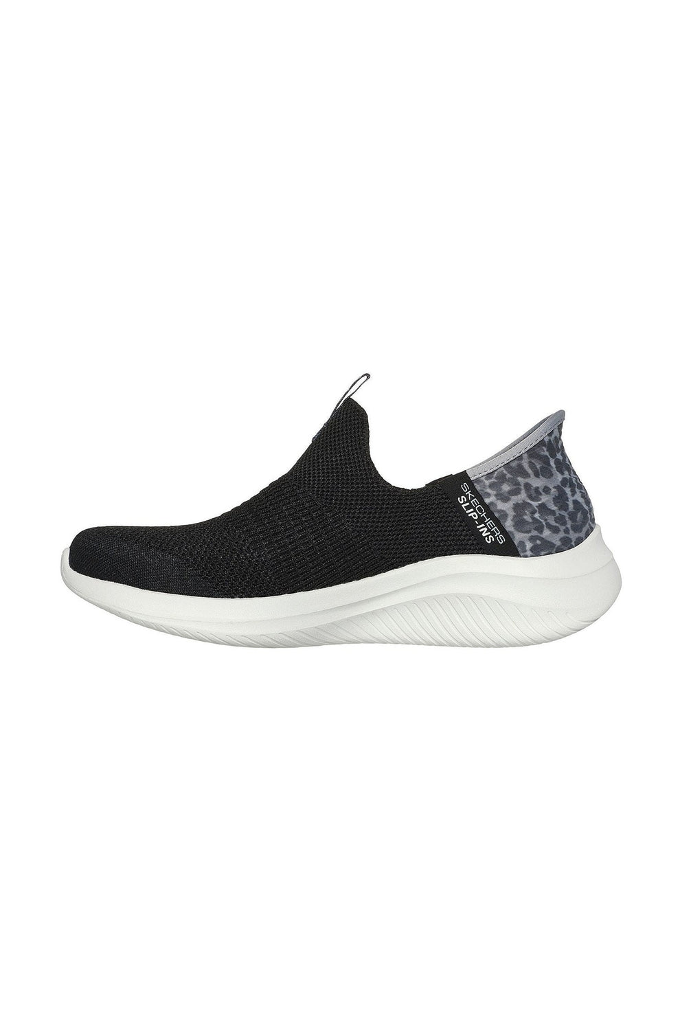 Skechers W Ultra Flex 3.0 Sneakers - Natural Step - Black/Leopard
