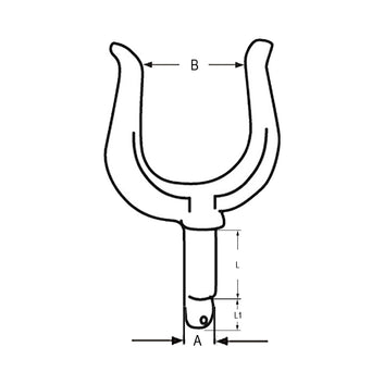 Åregafler Galvaniseret