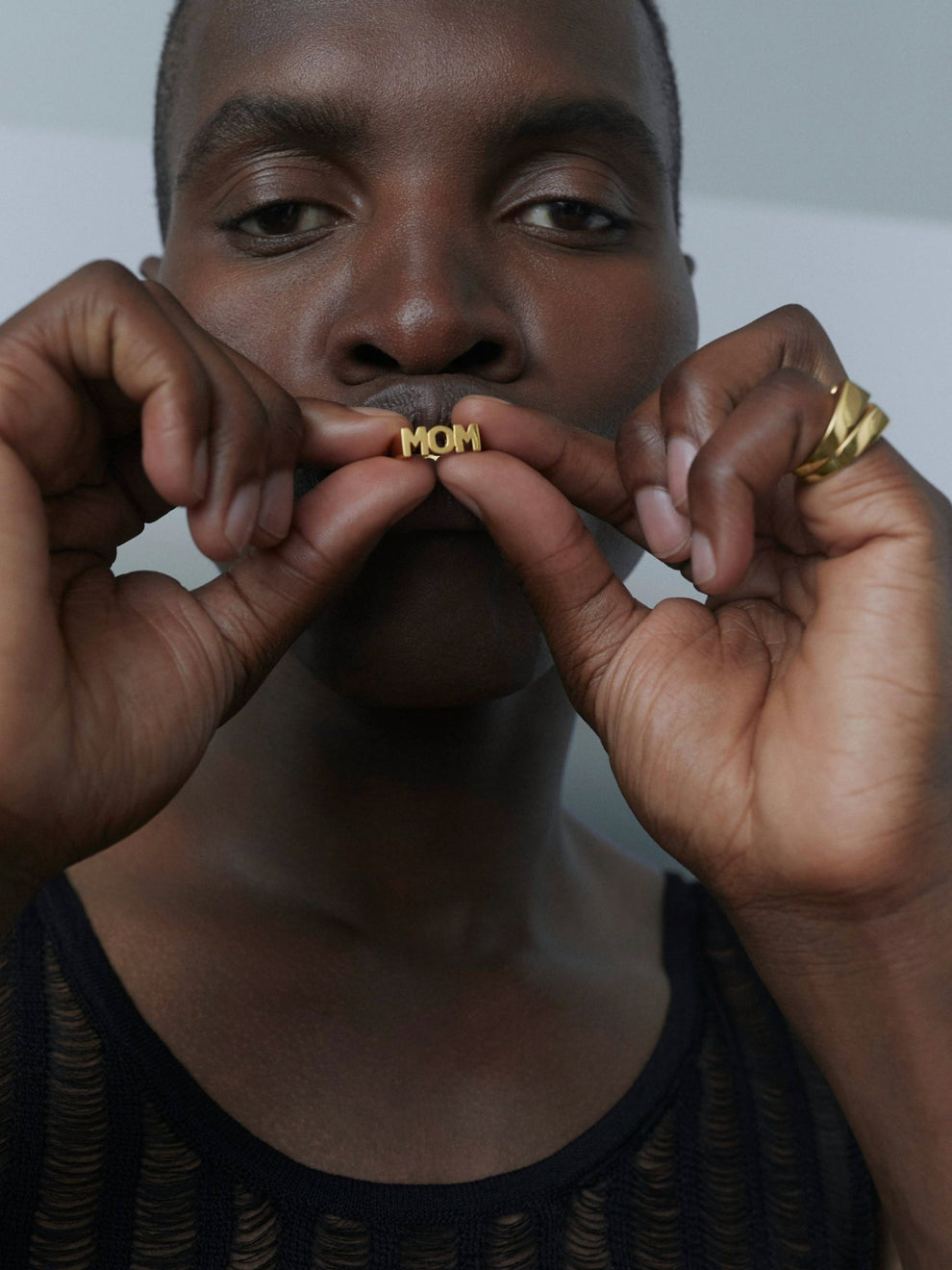 Maria Black MOM Ring Forgyldt