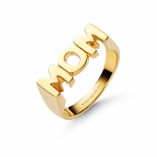 Maria Black MOM Ring Forgyldt