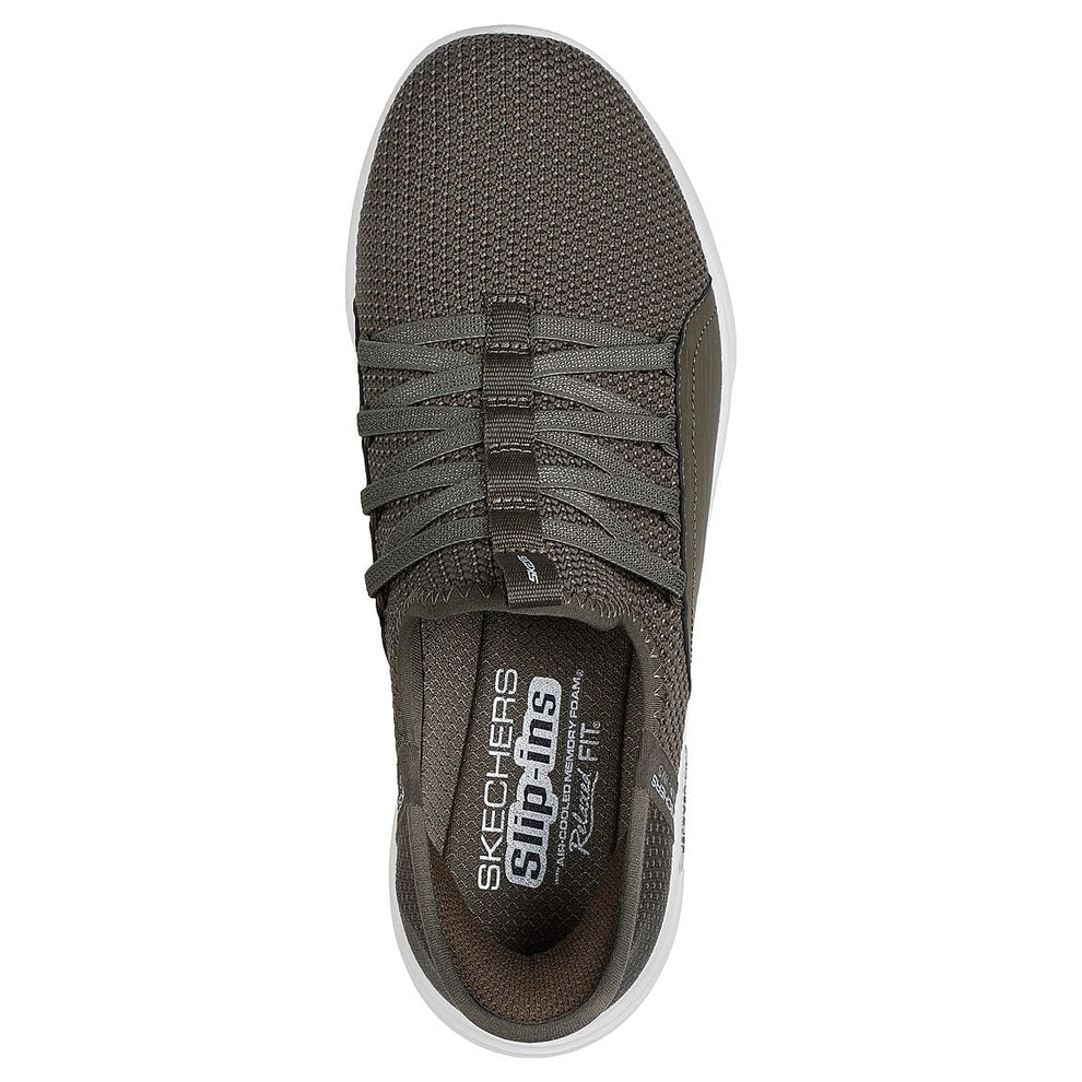Skechers W Relaxed Fit Sport Ballet Chic Oliven