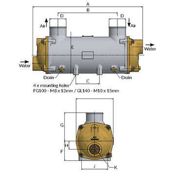 Bowman intercooler GL140-4076-2