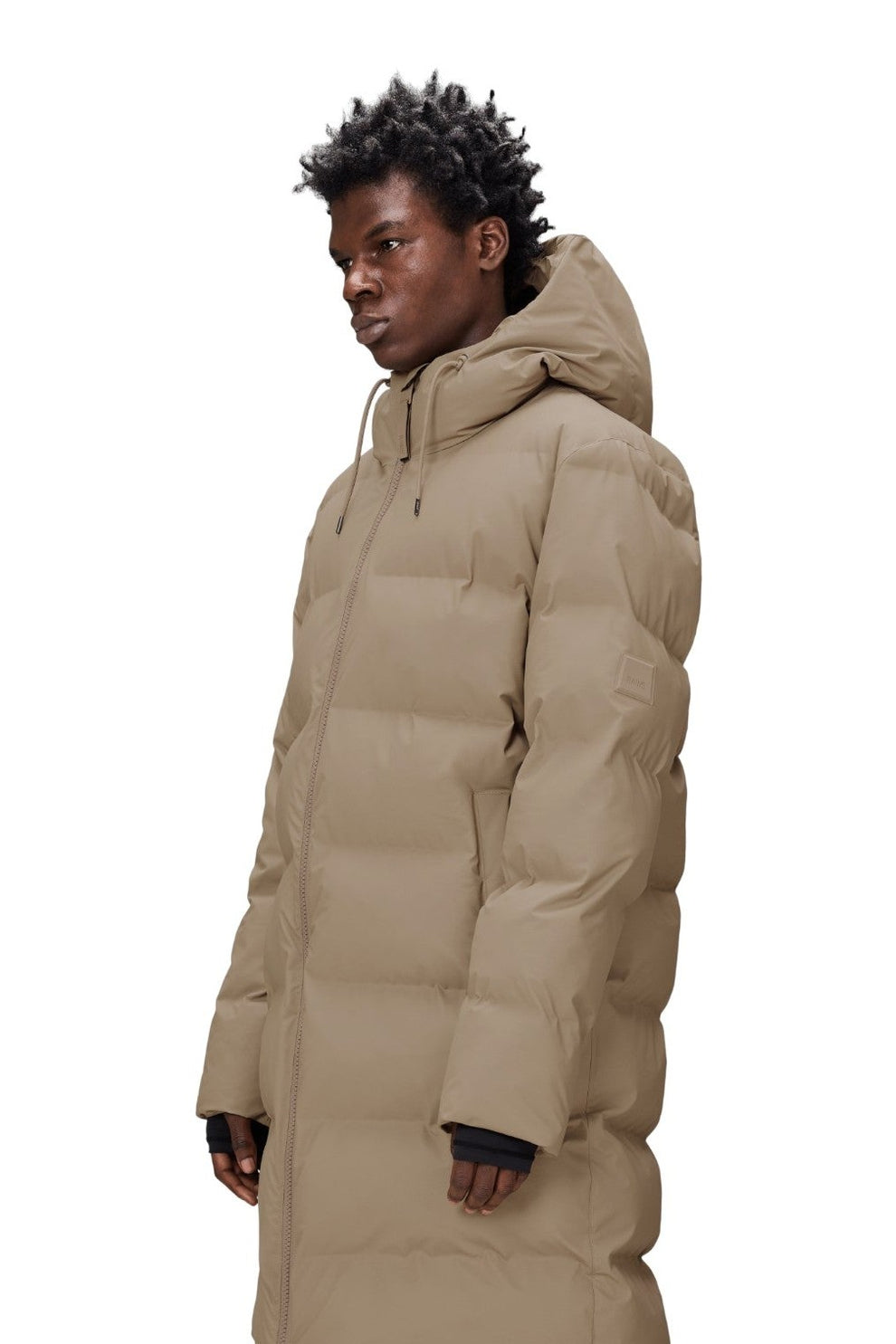 Rains Alta Longer Puffer Jacket W3T4 Beige