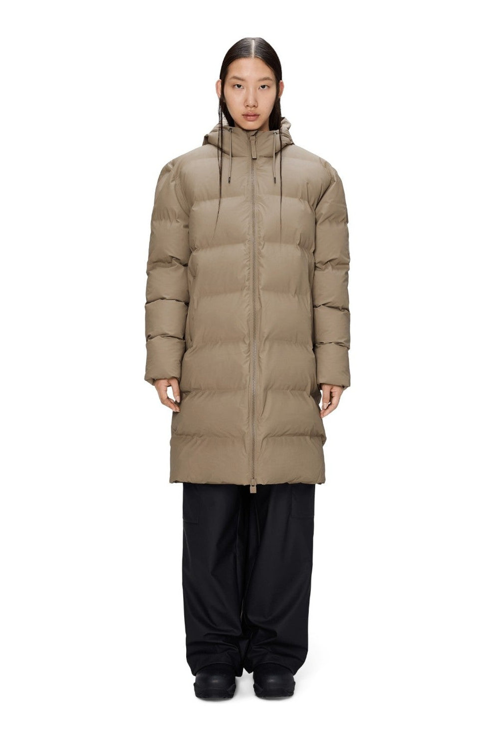 Rains Alta Longer Puffer Jacket W3T4 Beige