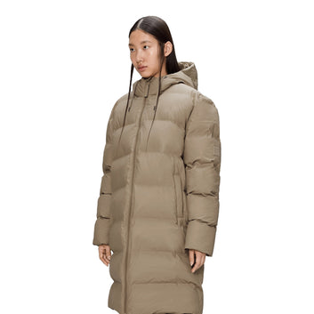 Rains Alta Longer Puffer Jacket W3T4 Beige