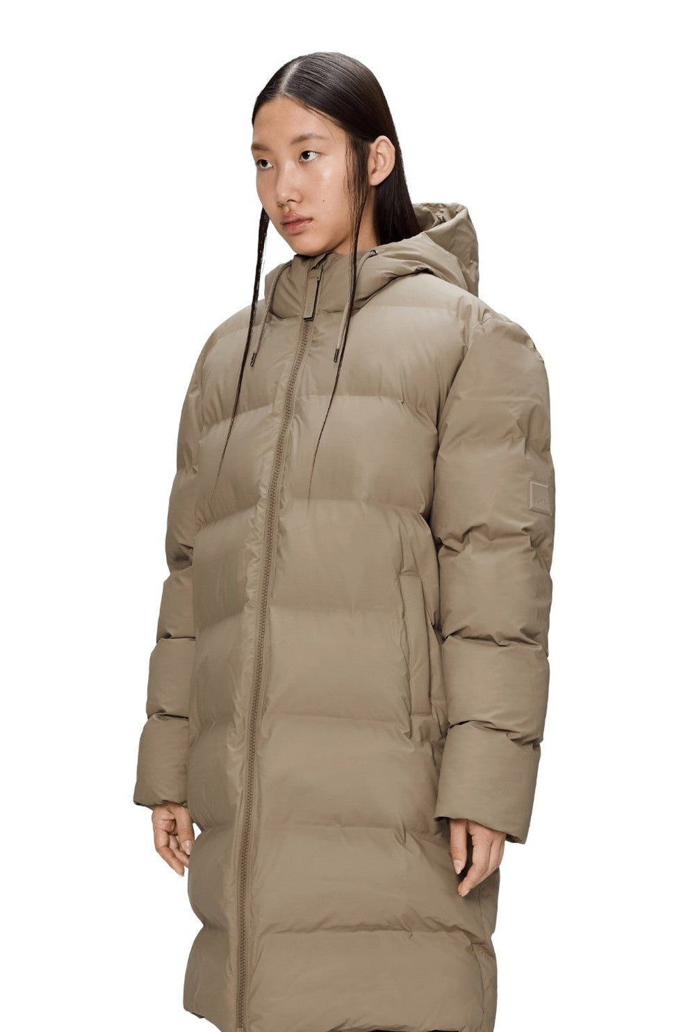 Rains Alta Longer Puffer Jacket W3T4 Beige