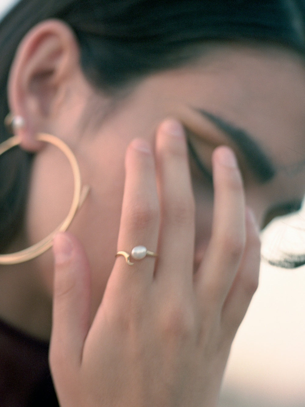 Maria Black Moonshine Ring Forgyldt